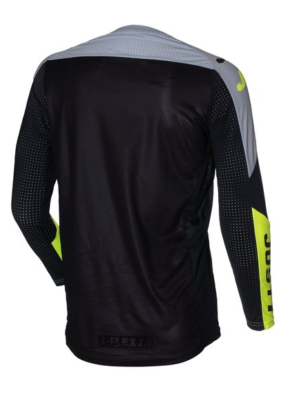 Мотокрос джърси Just1 J-Flex 2.0 District Grey/Yellow Fluo/Black — снимка 2