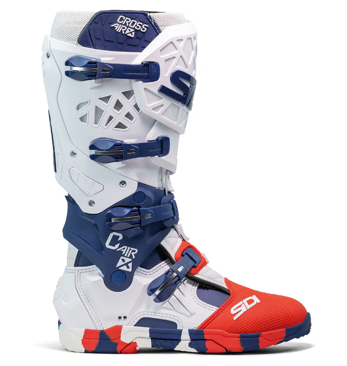 Мотокрос ботуши SIDI CROSSAIR X WHITE/NAVY/RED — снимка 2