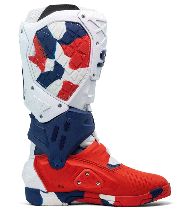 Мотокрос ботуши SIDI CROSSAIR X WHITE/NAVY/RED — снимка 4