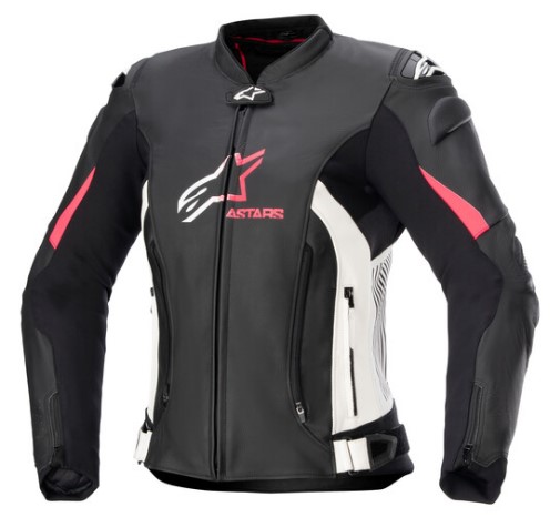 Дамско кожено яке ALPINESTARS Stella GP Plus R V4 BLK/PINK
