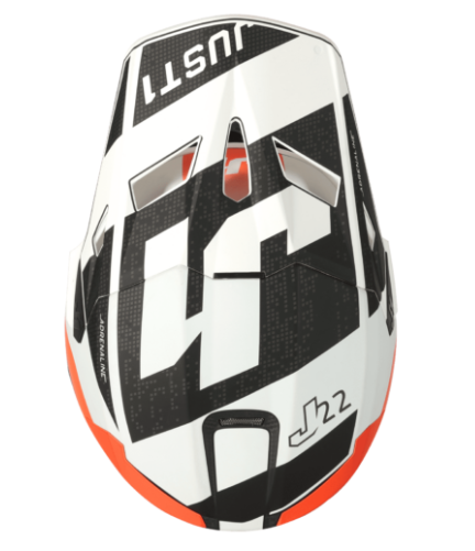 Mотокрос каска Just1 J-22 C Adrenaline Orange/Carbon Matt — снимка 2