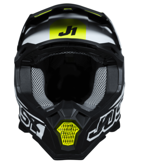 Mотокрос каска Just1 J-22 F Dynamo Fluo Yellow/White/Black — снимка 4
