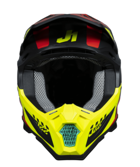 Mотокрос каска Just1 J-22 F Falcon Fluo Red/Yellow/Black — снимка 3