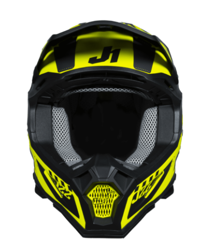 Mотокрос каска Just1 J-22 F Falcon Titanium/Black/Fluo Yellow — снимка 4