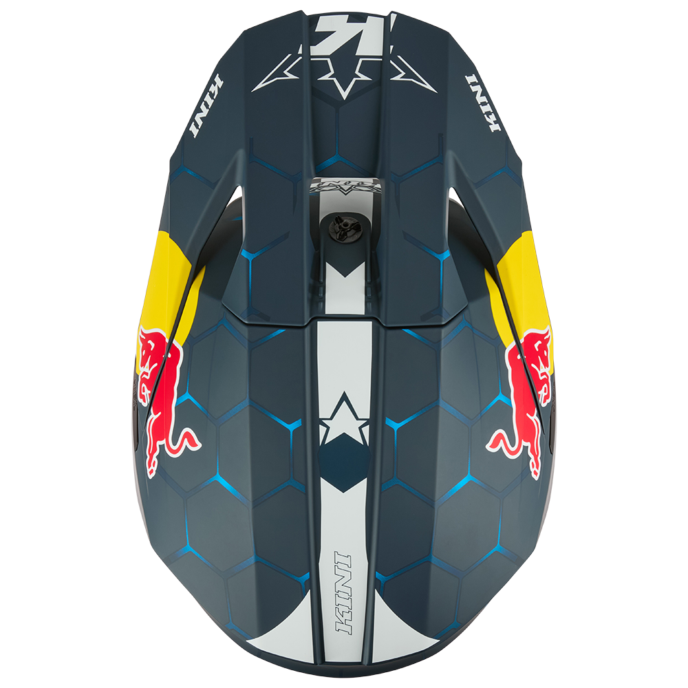 Мотокрос каска KINI RED BULL MX3 1.0-BLUE/WHITE_6