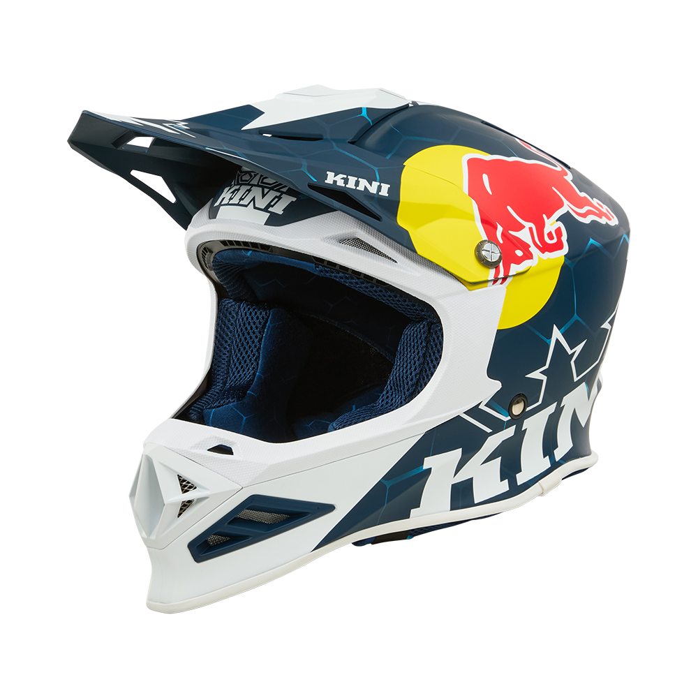 Мотокрос каска KINI RED BULL MXC1 1.0-BLUE/WHITE