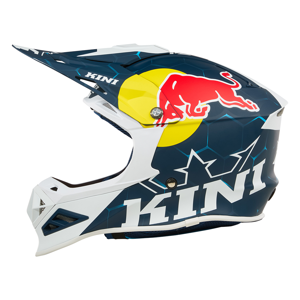 Мотокрос каска KINI RED BULL MXC1 1.0-BLUE/WHITE — снимка 5
