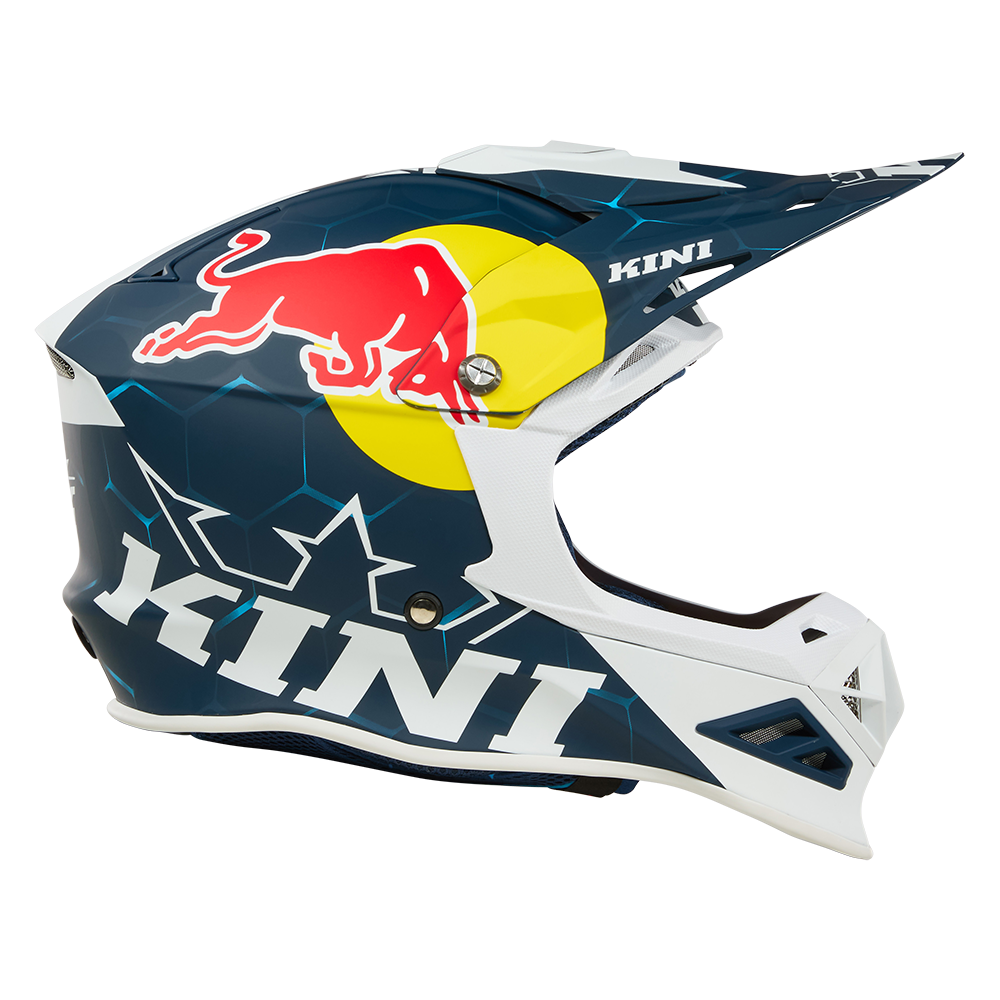 Мотокрос каска KINI RED BULL MXC1 1.0-BLUE/WHITE — снимка 6