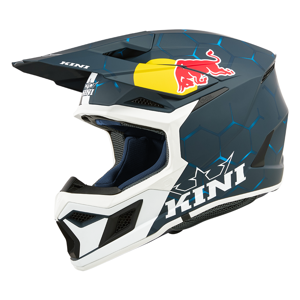 Детска мотокрос каска KINI RED BULL MX3 1.0-BLUE/WHITE_2