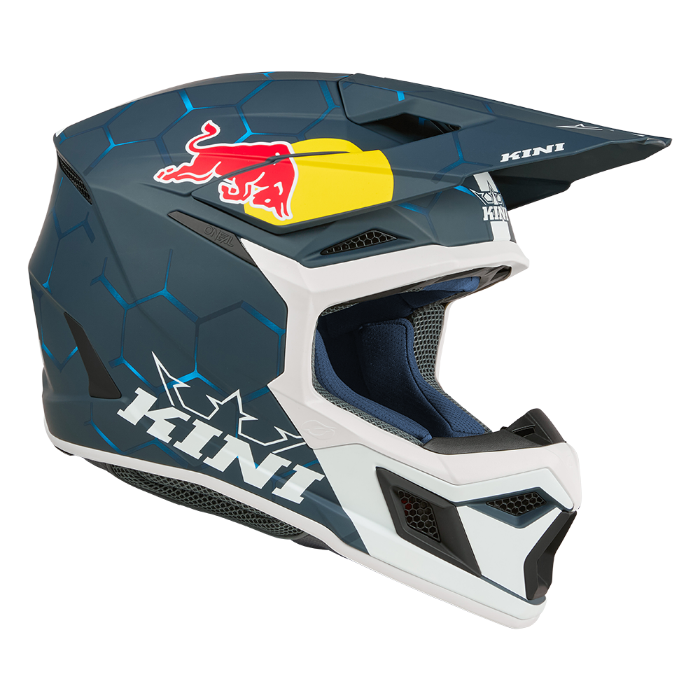Детска мотокрос каска KINI RED BULL MX3 1.0-BLUE/WHITE_3