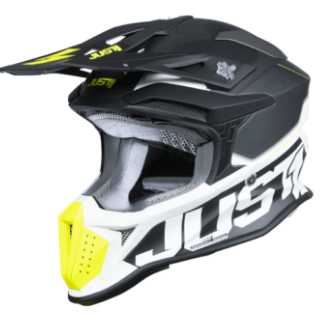 Mотокрос каска Just1 J-18 F Hexa Fluo Yellow/Black/White — снимка 5
