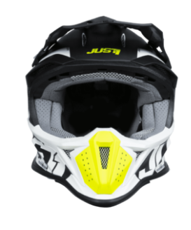 Mотокрос каска Just1 J-18 F Hexa Fluo Yellow/Black/White — снимка 4