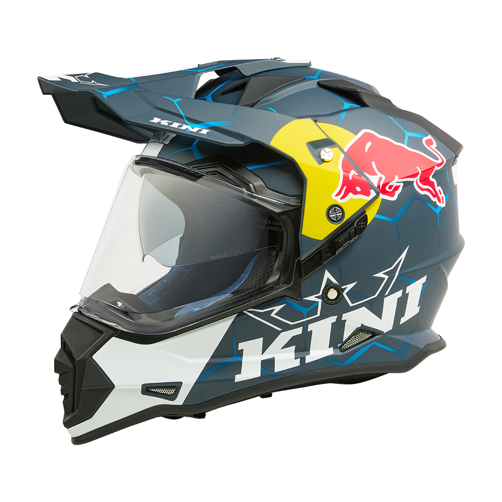Ендуро каска KINI RED BULL ADV 1.0-BLUE/WHITE