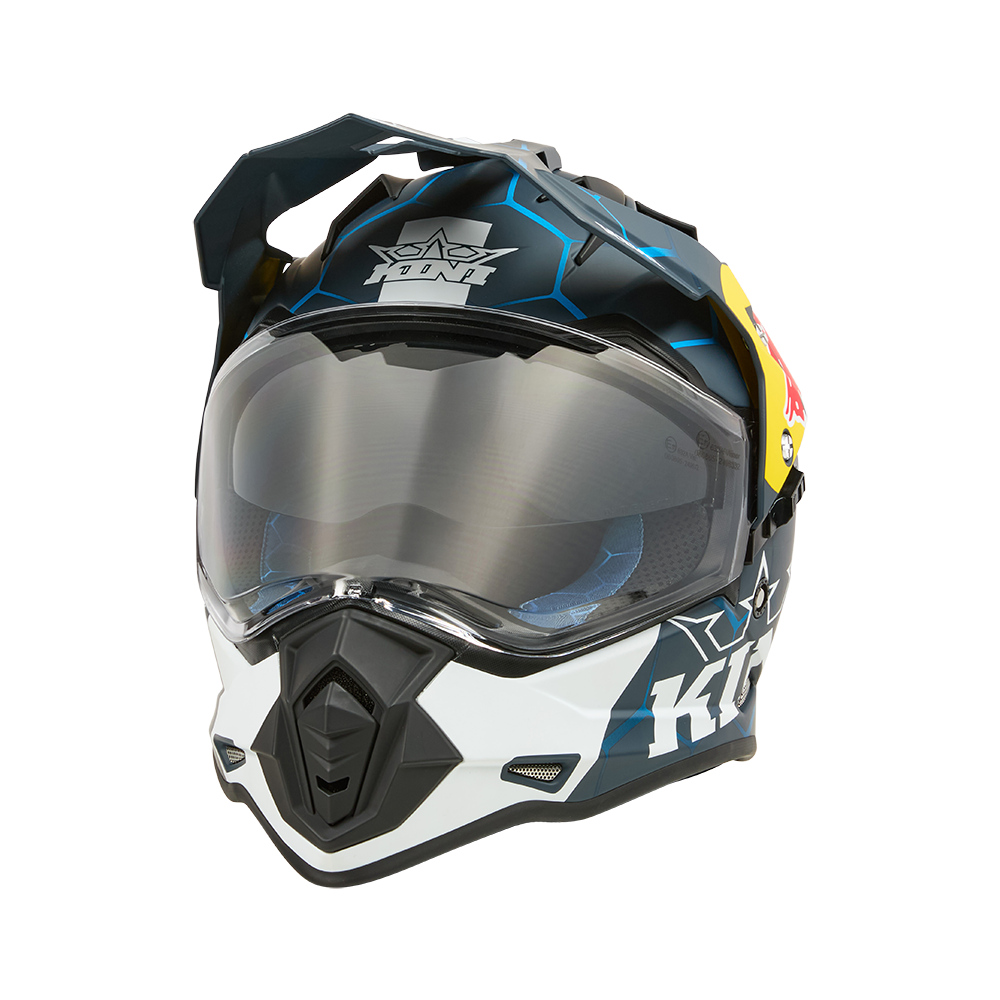 Ендуро каска KINI RED BULL ADV 1.0-BLUE/WHITE — снимка 4