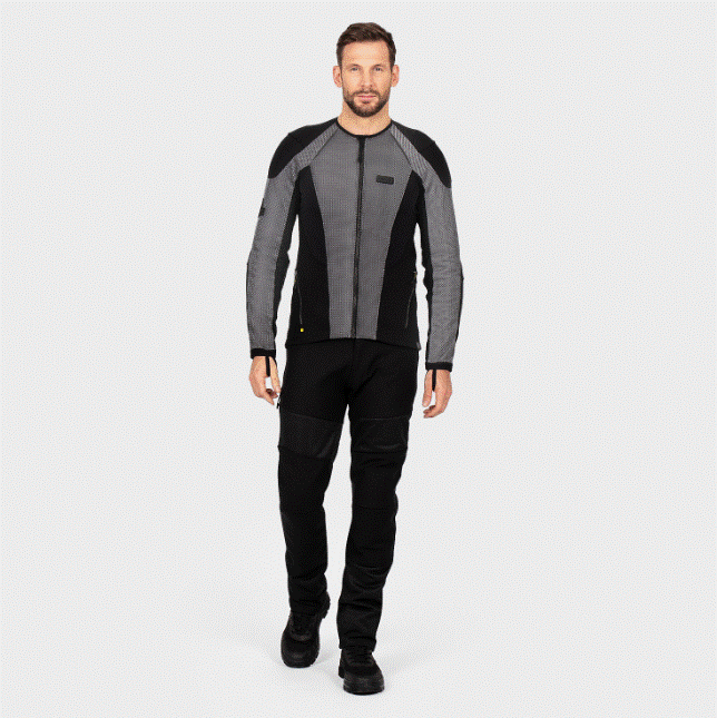 Лятно яке за мотор KNOX URBANE PRO® MK3 BLACK/SILVER — снимка 2