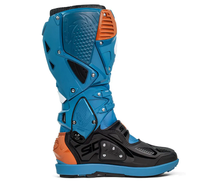Мотокрос ботуши SIDI CROSSFIRE 3 SRS PETROL/BRONZE — снимка 3