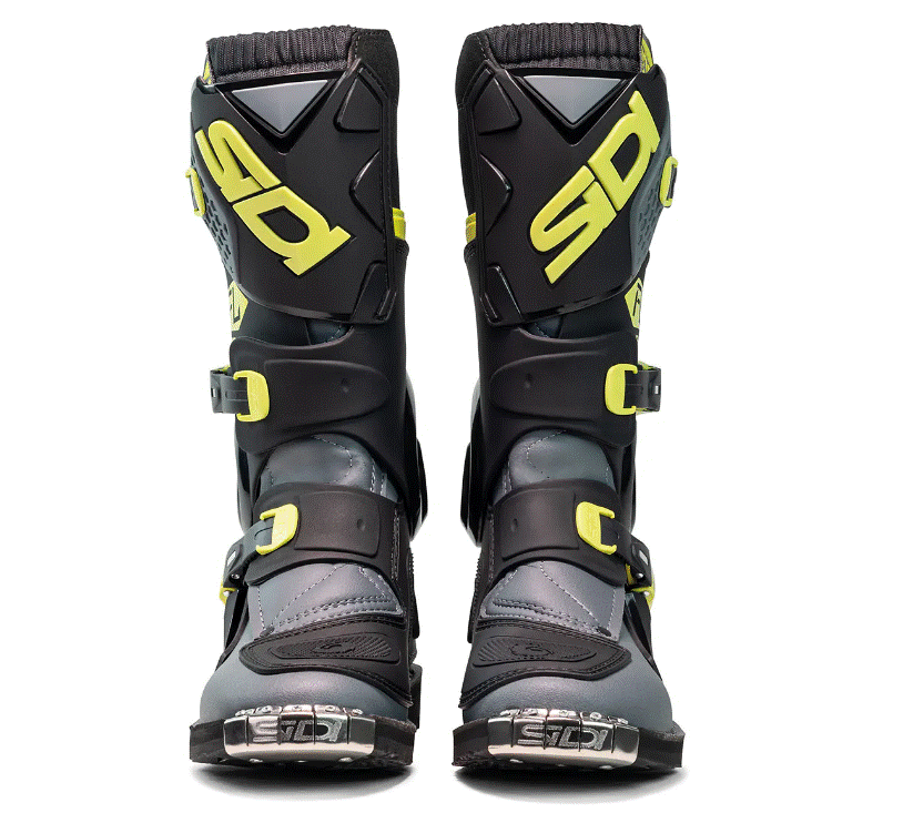 Детски мотокрос ботуши SIDI FLAME GREY/LIME — снимка 4