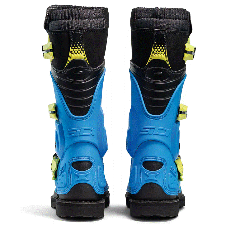 Детски мотокрос ботуши SIDI FLAME LIGHT BLUE/LIME — снимка 5