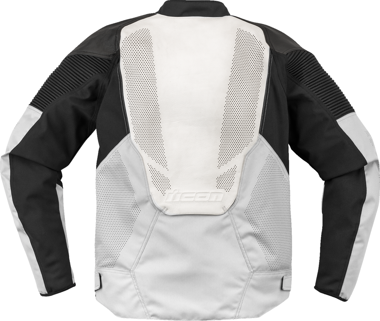 Кожено яке ICON Overlord3™ CE Leather WHITE — снимка 2
