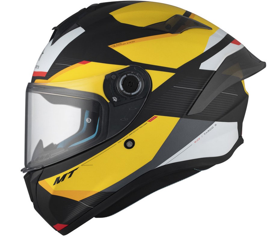 Каска MT TARGO S KAY B3 MATT BLACK/YELLOW — снимка 2
