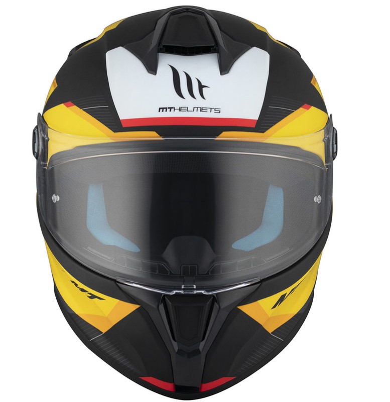 Каска MT TARGO S KAY B3 MATT BLACK/YELLOW — снимка 3