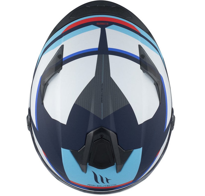 Каска MТ TARGO S KAY C7 MATT WHITE/BLUE — снимка 5