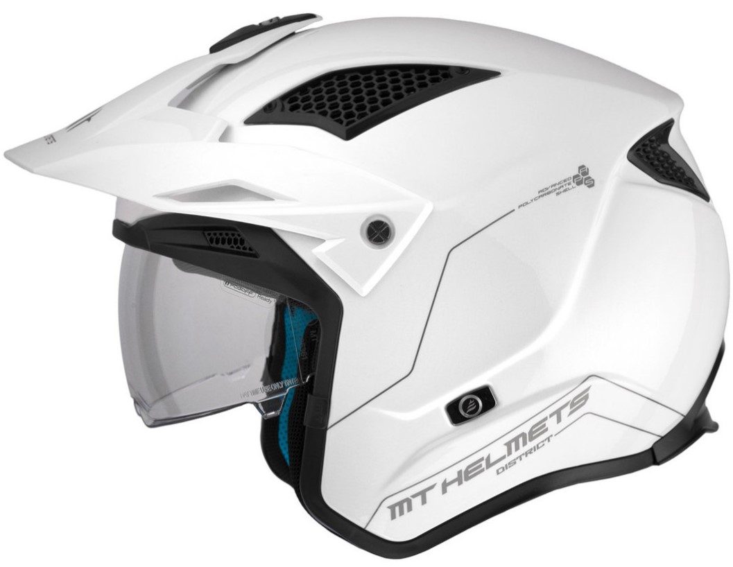 Каска MT DISTRICT SV S SOLID A0 GLOSS WHITE — снимка 2