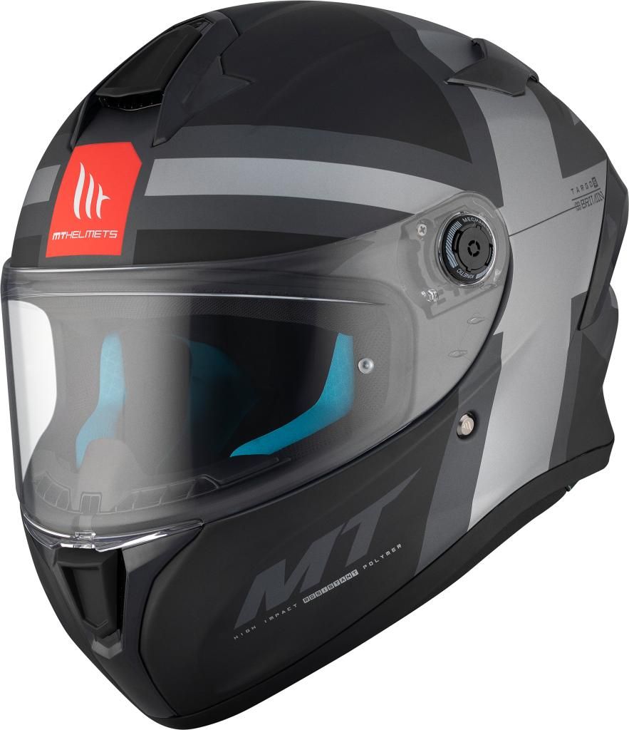 Каска MT TARGO S BRITAIN C2 MATT BLACK/GRAY 1