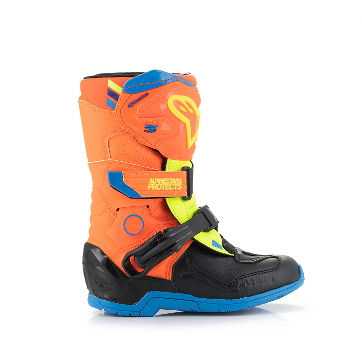 Детски мотокрос ботуши ALPINESTARS Tech 3S KIDS OR/BL/Y — снимка 5