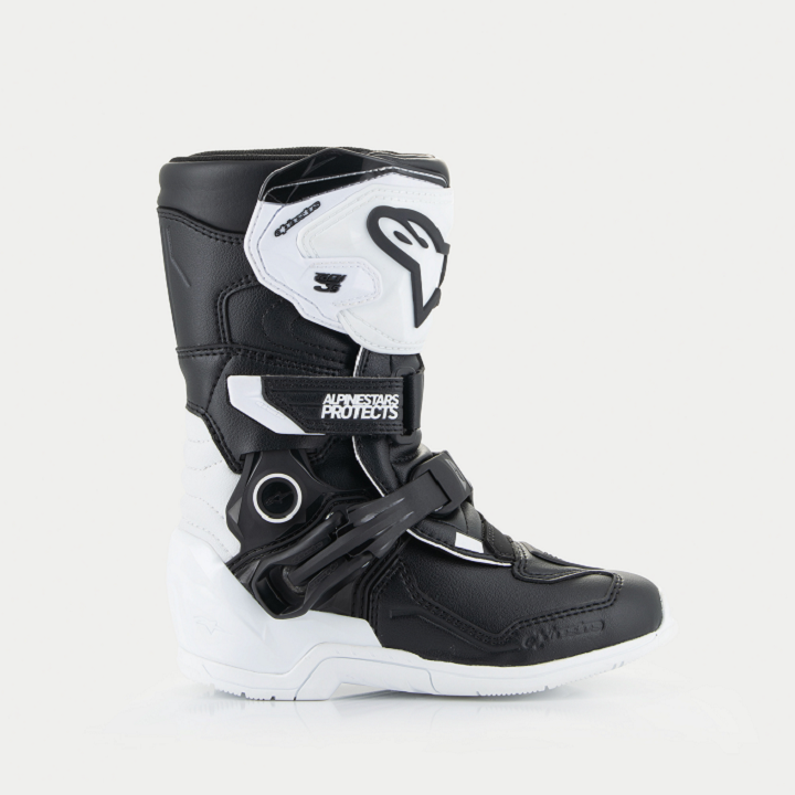 Детски мотокрос ботуши ALPINESTARS Tech 3S KIDS WHT/BLK — снимка 3