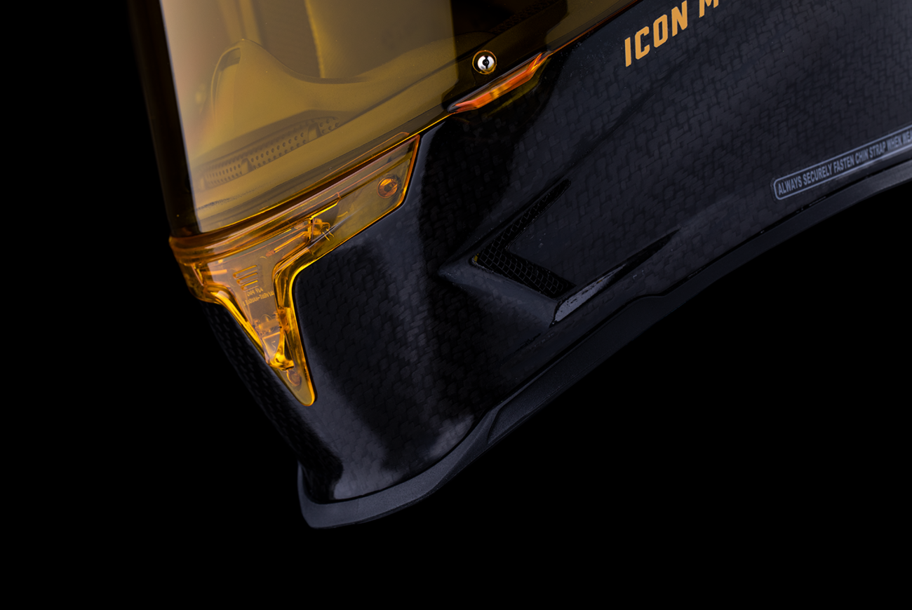 Каска ICON Airframe Pro™ Carbon 4Tress BLACK/GOLD — снимка 3
