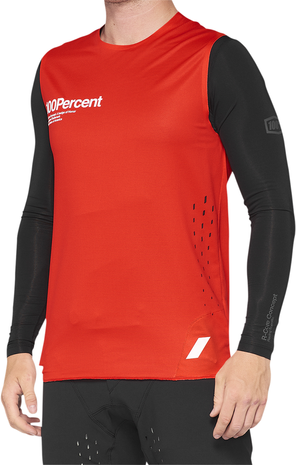 Вело джърси 100% R-CORE CONCEPT RED/BLACK