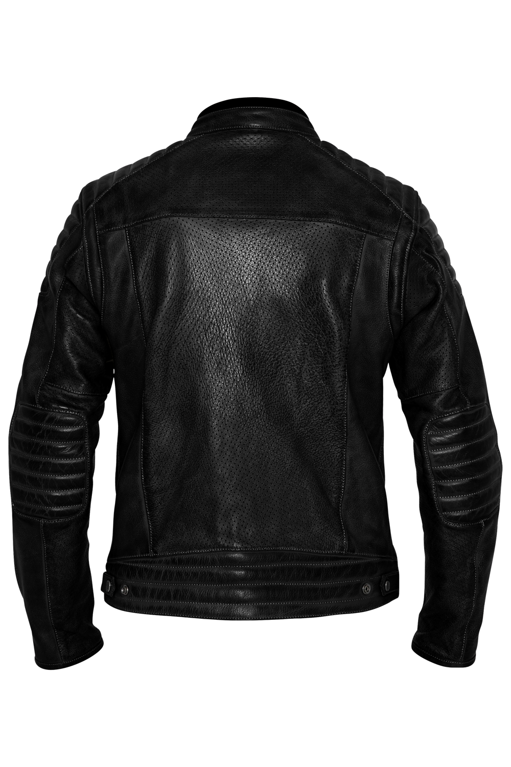 Кожено яке JOHN DOE STORM PERFORATED BLACK — снимка 3