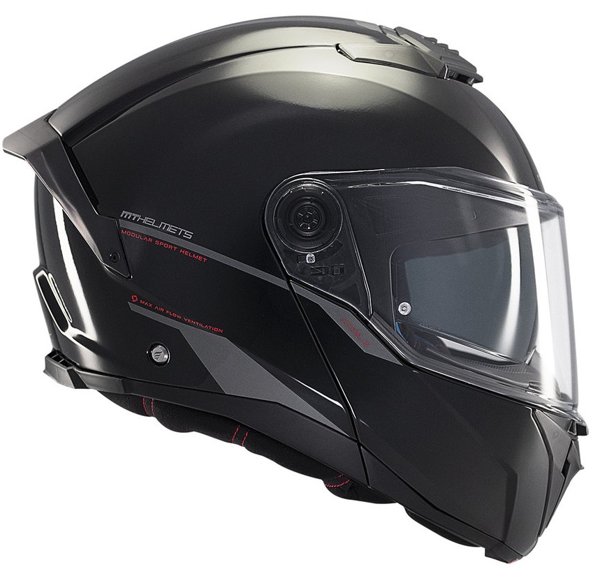 Отваряема каска MT ATOM 2 SV A1 BLACK — снимка 5