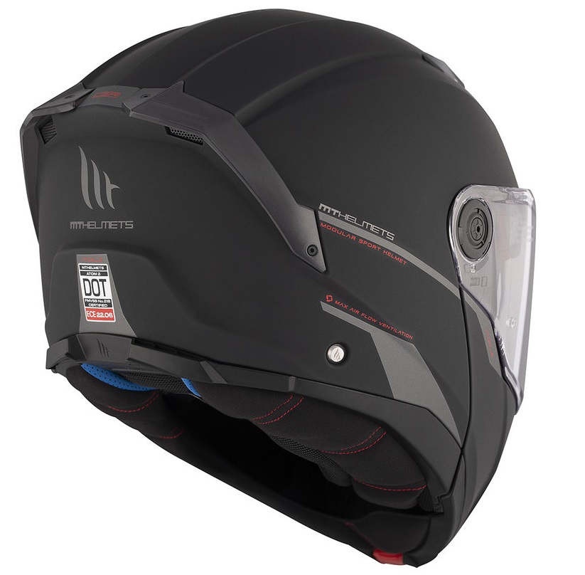 Отваряема каска MT ATOM 2 SV A1 MATT BLACK_6