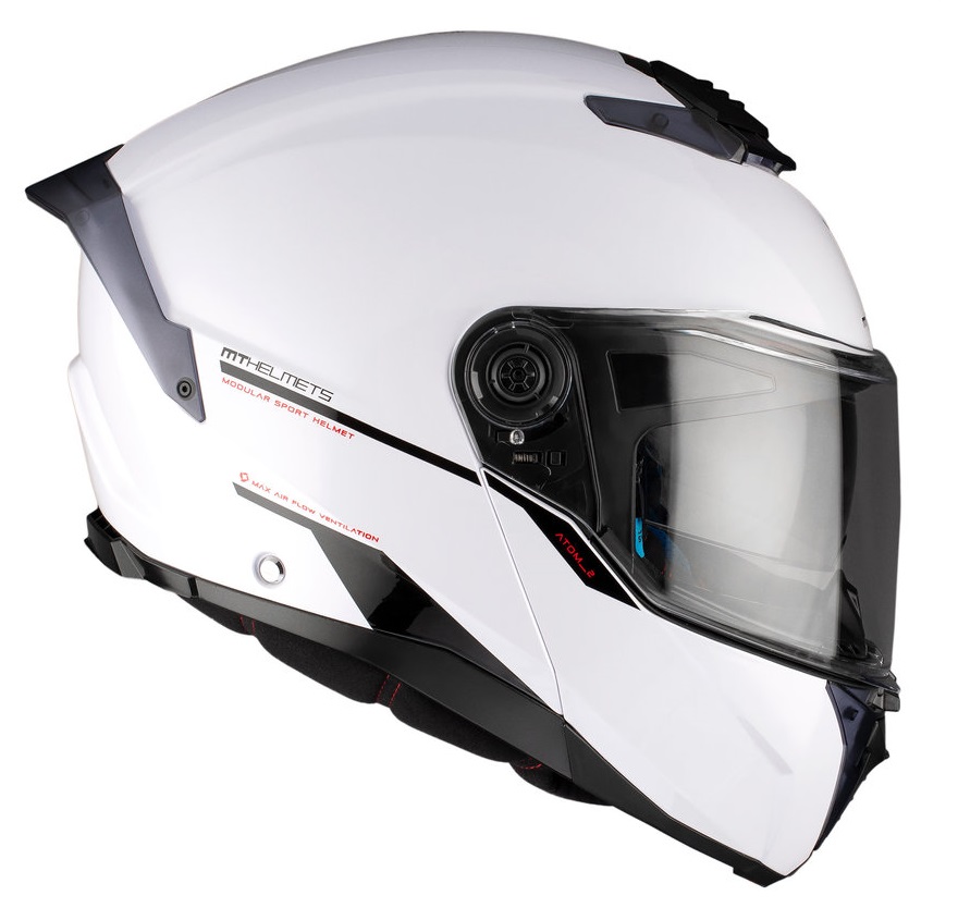 Отваряема каска MT ATOM 2 SV A0 WHITE — снимка 5