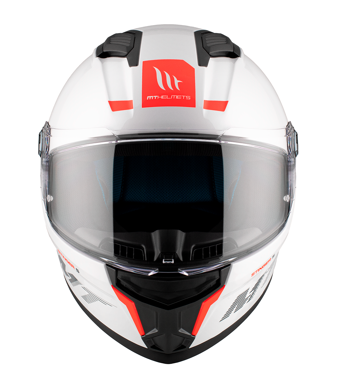 Каска MT STINGER 2 A0 WHITE — снимка 3