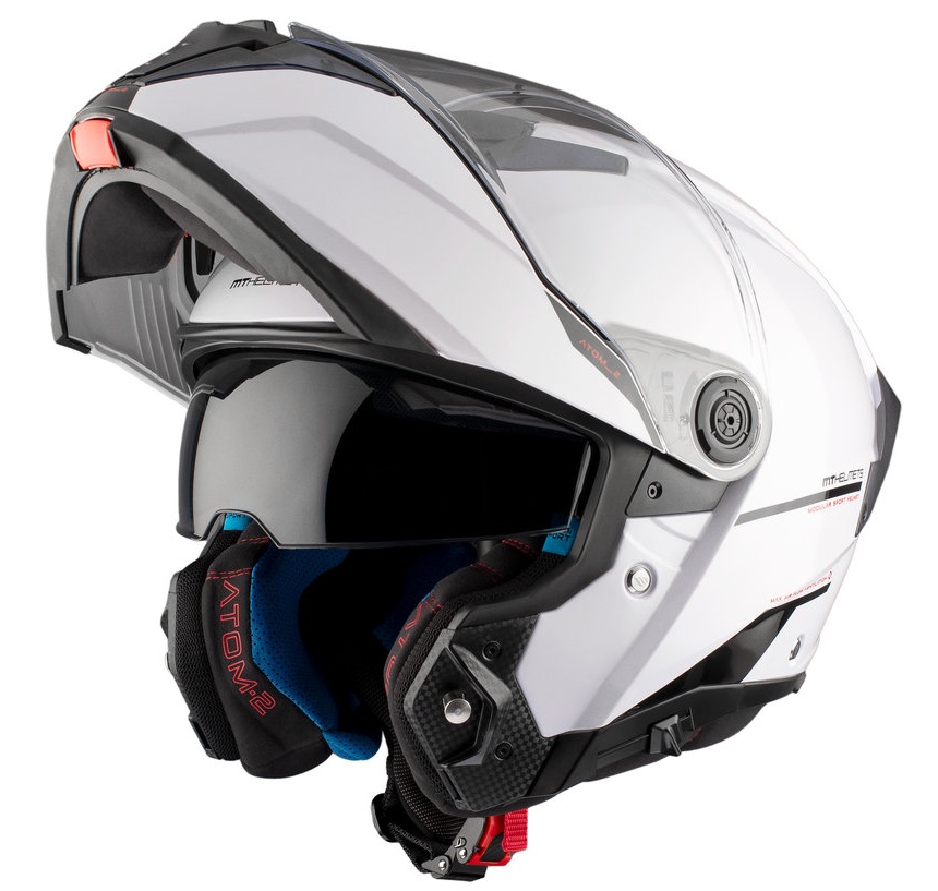 Отваряема каска MT ATOM 2 SV A0 WHITE — снимка 2