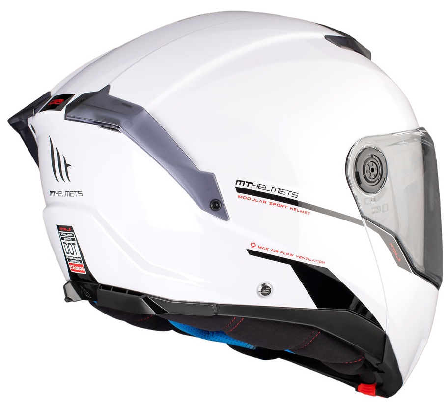 Отваряема каска MT ATOM 2 SV A0 WHITE — снимка 6