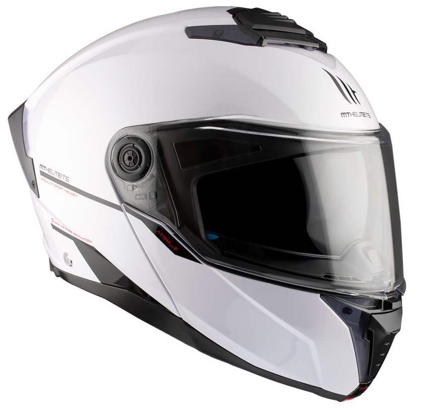 Отваряема каска MT ATOM 2 SV A0 WHITE — снимка 4