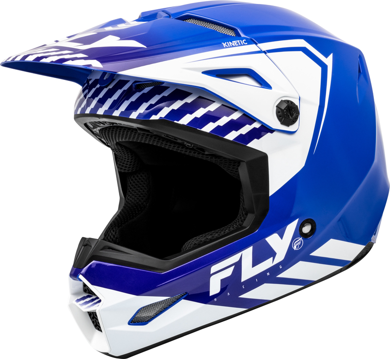 Детска крос каска FLY RACING Kinetic Menace - Blue/White