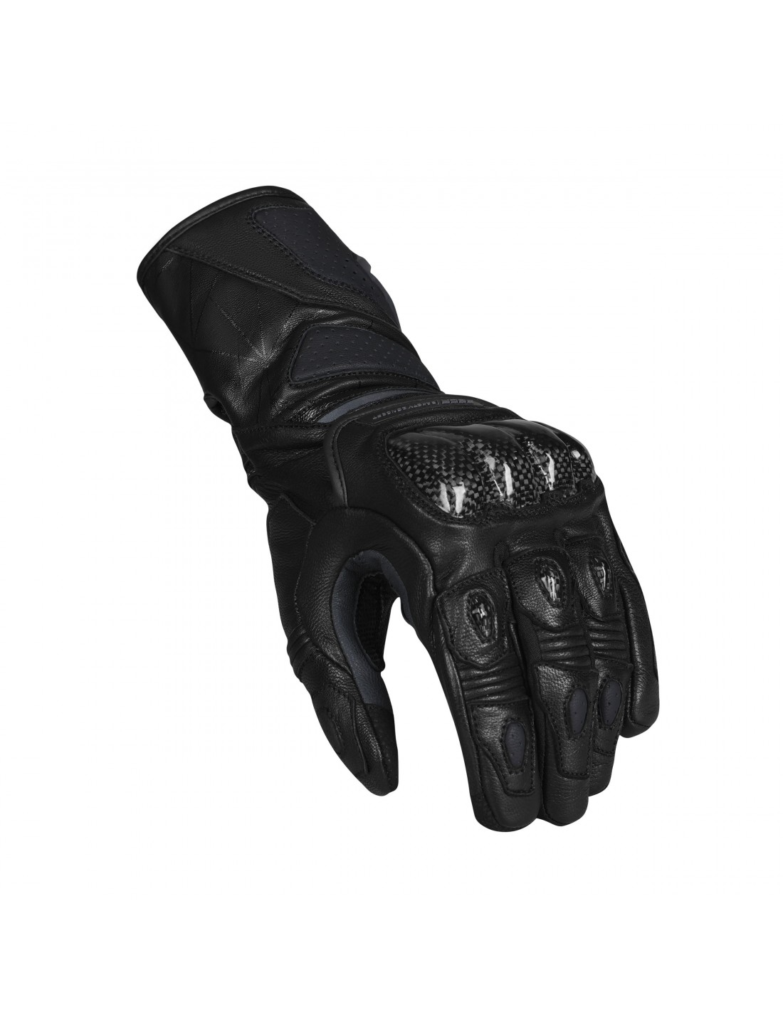 Кожени мото ръкавици SECA ATOM BLACK — снимка 2