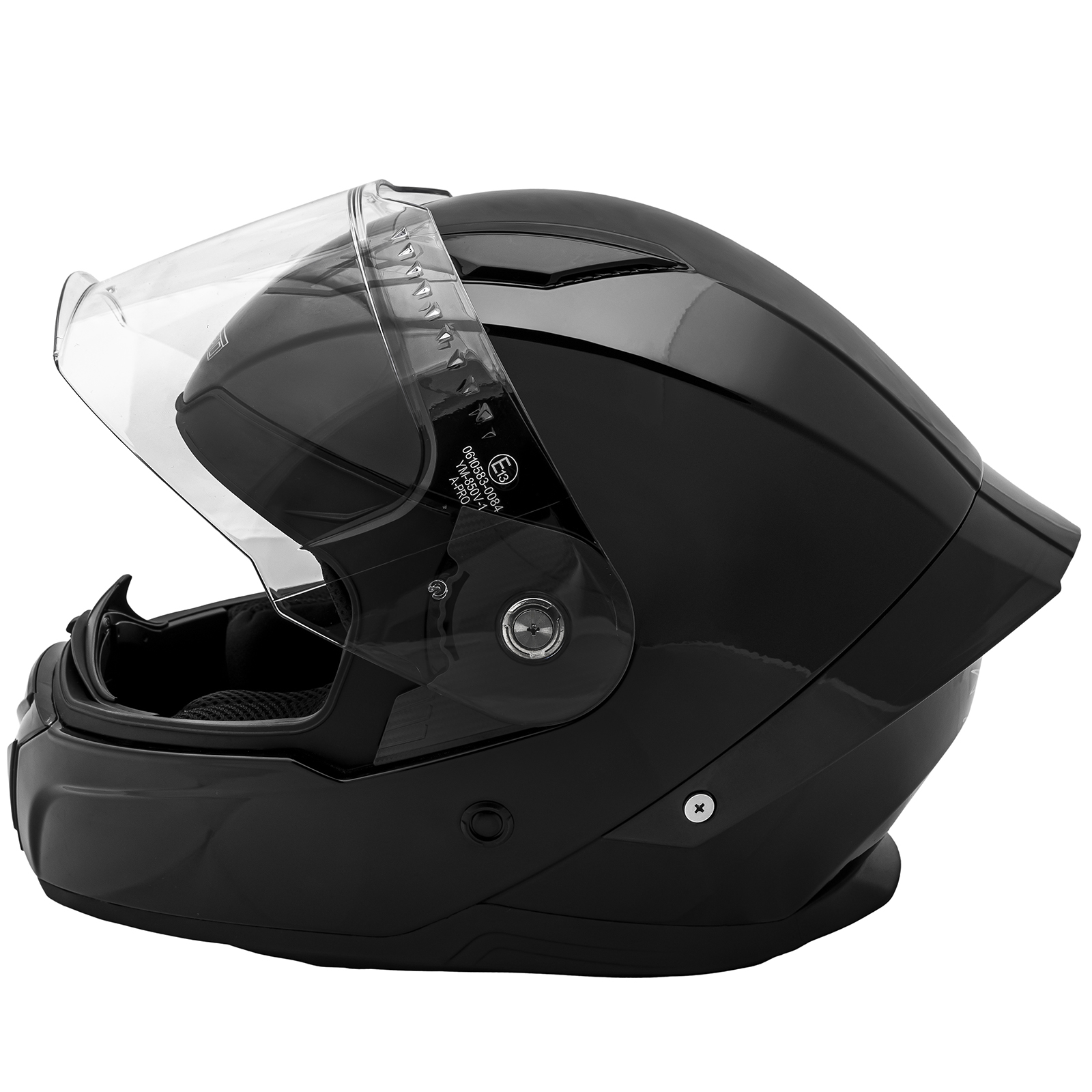 Шлем за мотор A-PRO BADGE BLACK — снимка 2