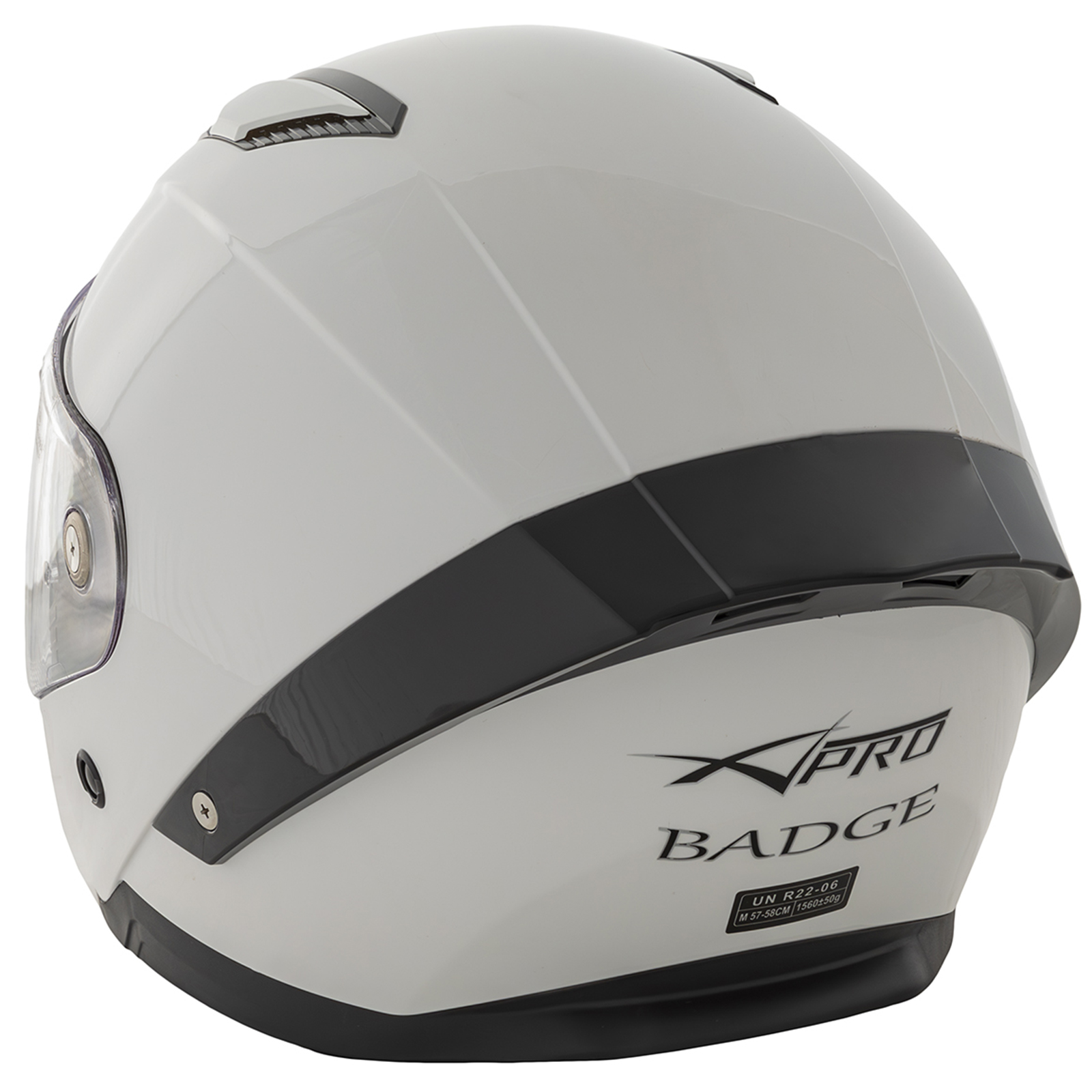Шлем за мотор A-PRO BADGE WHITE — снимка 2