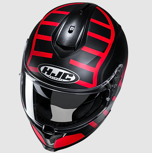 Каска HJC C70N HOLT BLACK/RED — снимка 2