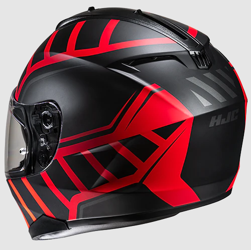 Каска HJC C70N HOLT BLACK/RED — снимка 3