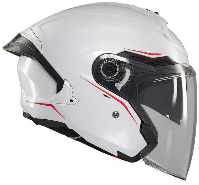 Скутер каска MT COSMO SV SOLID A0 GLOSS WHITE — снимка 2