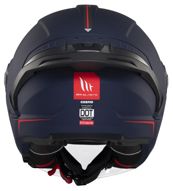 Скутер каска MT COSMO SV SOLID A7 MATT BLUE — снимка 2