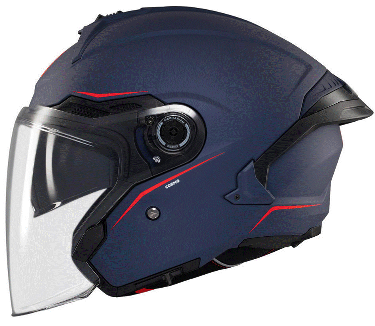 Скутер каска MT COSMO SV SOLID A7 MATT BLUE — снимка 4