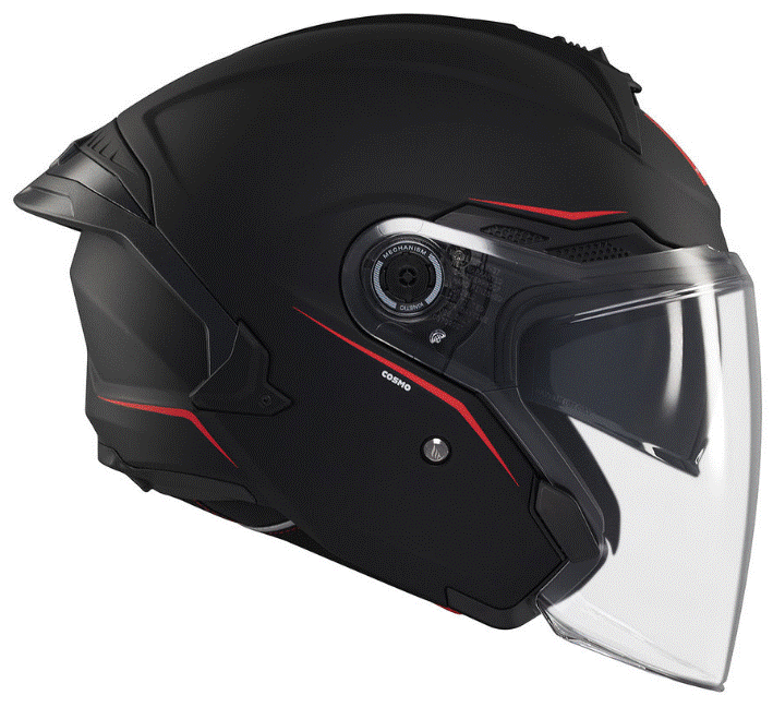 Скутер каска MT COSMO SV SOLID A1 MATT BLACK — снимка 2